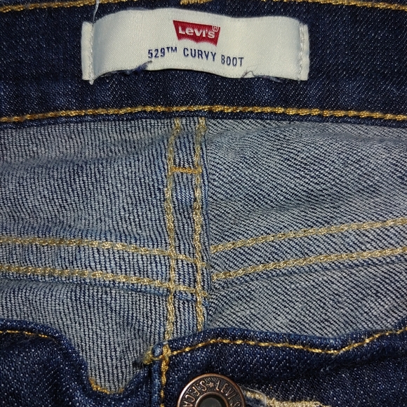 EUC Women’s Levi’s 529 Curvy Bootcut Jeans in Lunar Rising– Size 14 - Picture 4 of 11